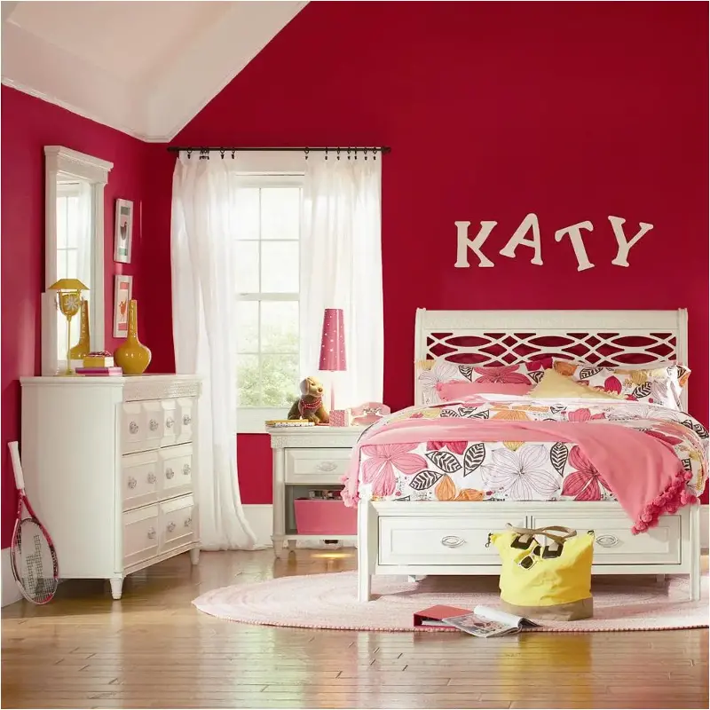 I87-504-st Aspen Home Furniture Young Classics - White Bedroom Furniture Bed