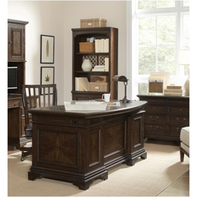 I24303 Aspen Home Furniture Essex 66in Curved Executive Desk