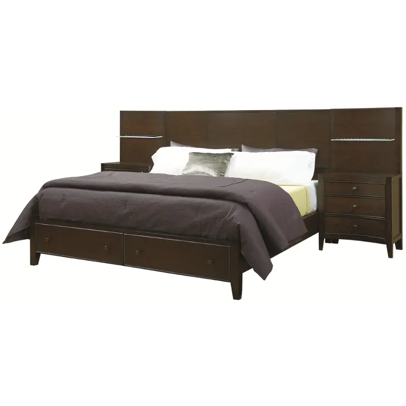 I11-412-st-wl Aspen Home Furniture Contour Bedroom Furniture Bed