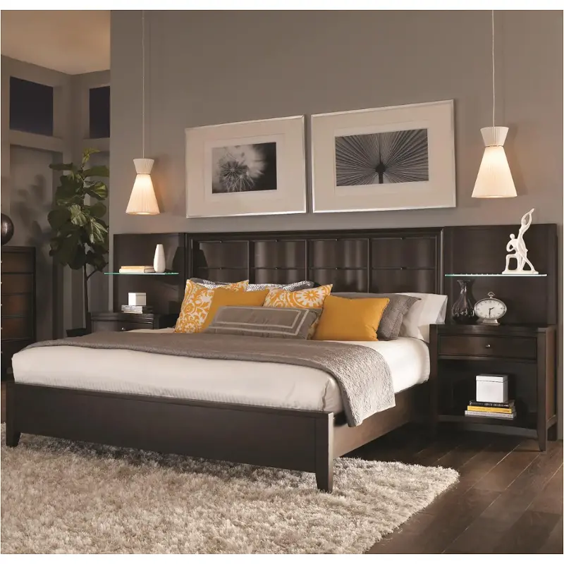 I11-429-ck-wl Aspen Home Furniture Contour Bedroom Furniture Bed