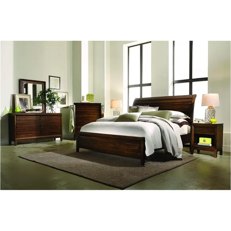 I05-400 Aspen Home Furniture Walnut Park Bedroom Furniture Bed