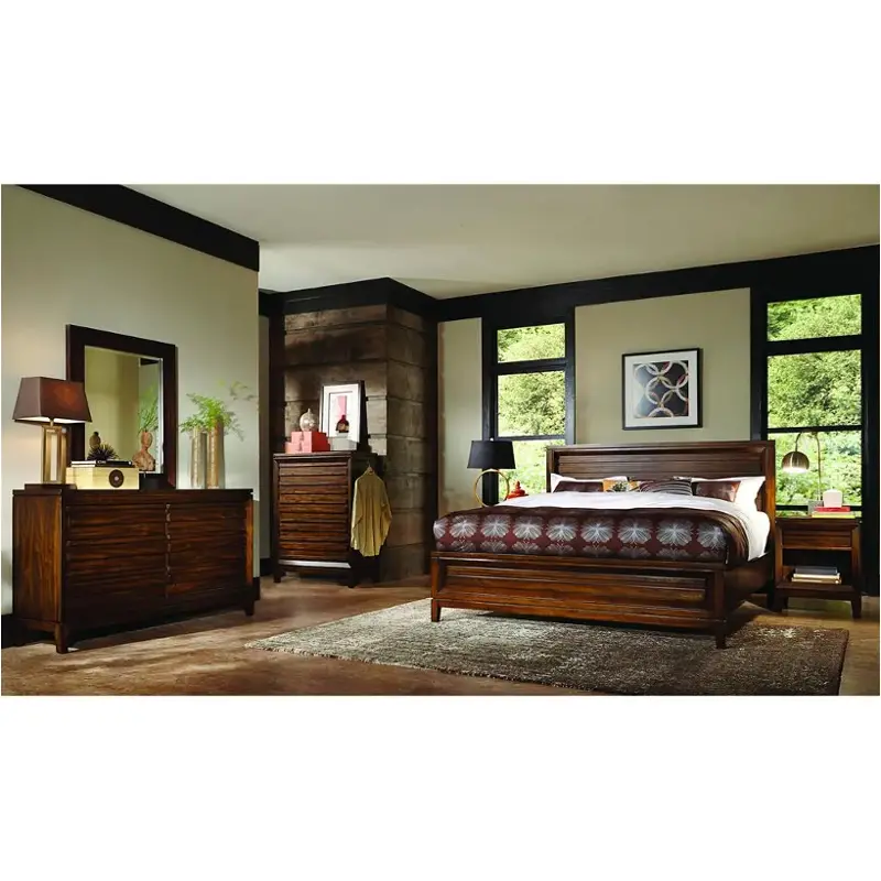 I05-415 Aspen Home Furniture Walnut Park Bedroom Furniture Bed