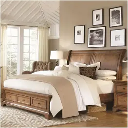 I09-404-ck-st Aspen Home Furniture Alder Creek Bedroom Furniture Bed