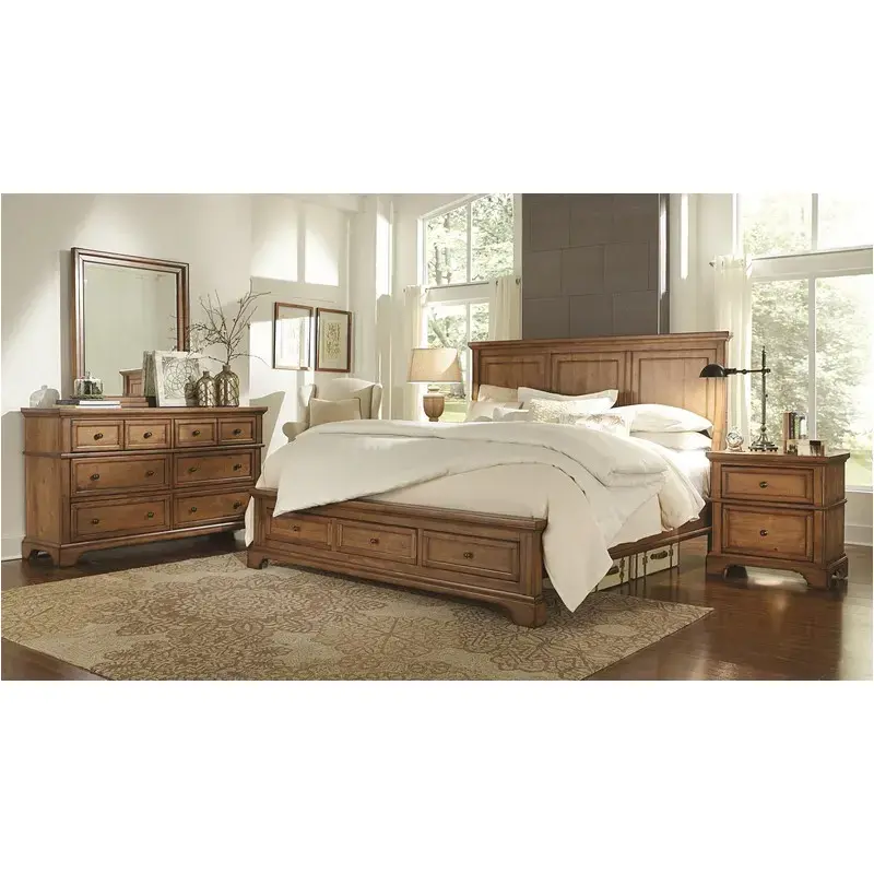 I09-412-st Aspen Home Furniture Alder Creek Bedroom Furniture Bed