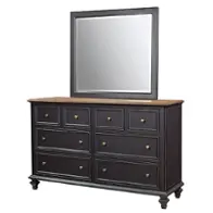I65-453 Aspen Home Furniture Ravenwood Bedroom Furniture Dresser