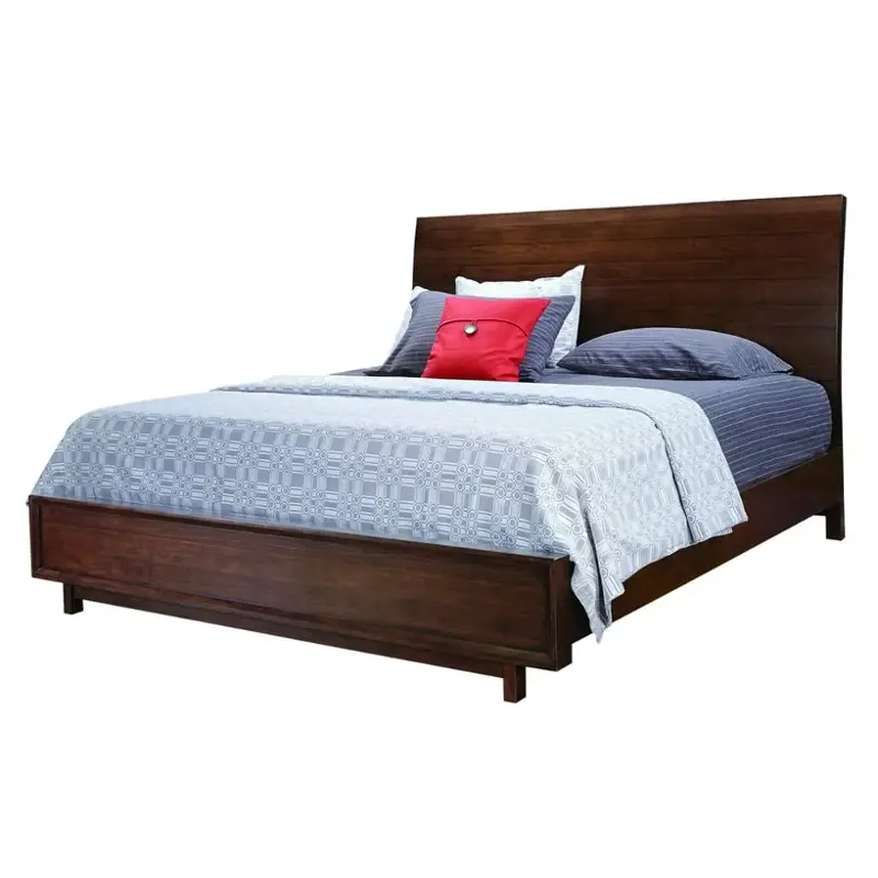 Iwh-406 Aspen Home Furniture Walnut Heights Bedroom Furniture Bed