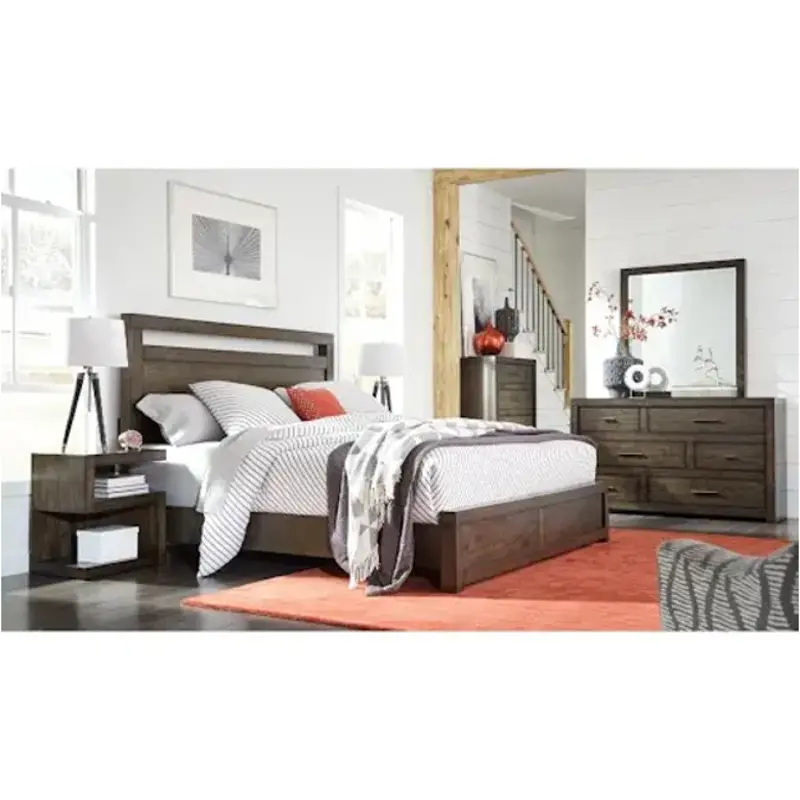 Iml-407-brn Aspen Home Furniture Modern Loft Bedroom Furniture Bed