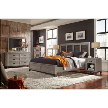 I32-415-ck Aspen Home Furniture Hyde Park - Gray Bedroom Furniture Bed