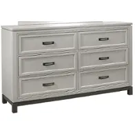 I32-453 Aspen Home Furniture Hyde Park - Gray Bedroom Furniture Dresser