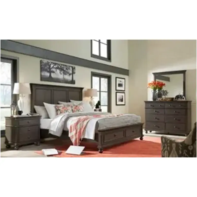 I07-415-wbr-ck Aspen Home Furniture Oxford Bedroom Furniture Bed