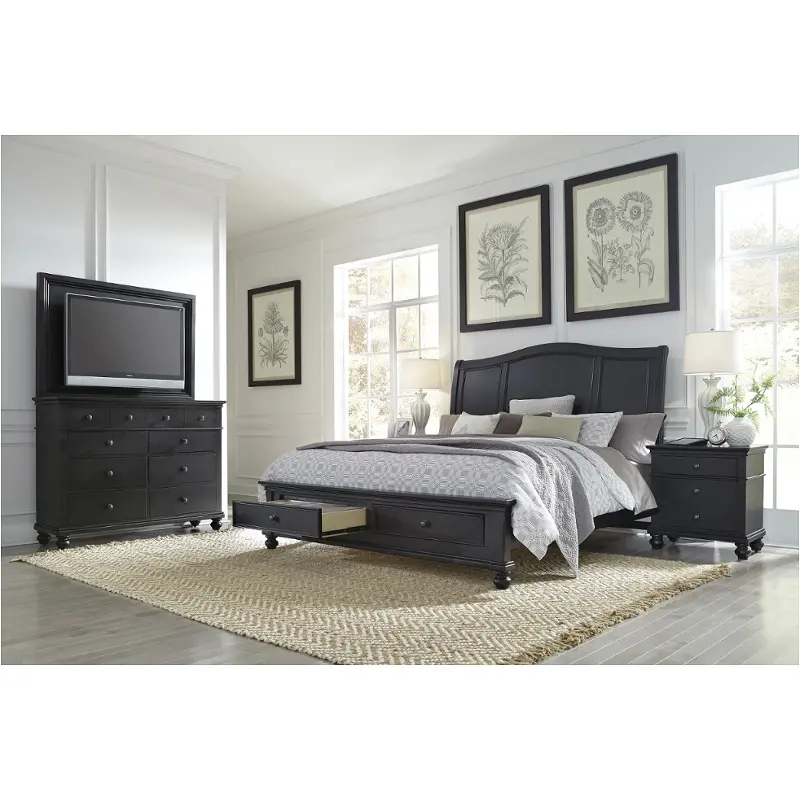 I07 404 Blk St Aspen Home Furniture, Aspen King Size Sleigh Bed
