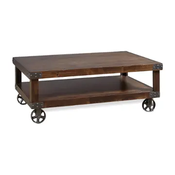 Dn910-tob Aspen Home Furniture Industrial - Tobacco Living Room Furniture Cocktail Table