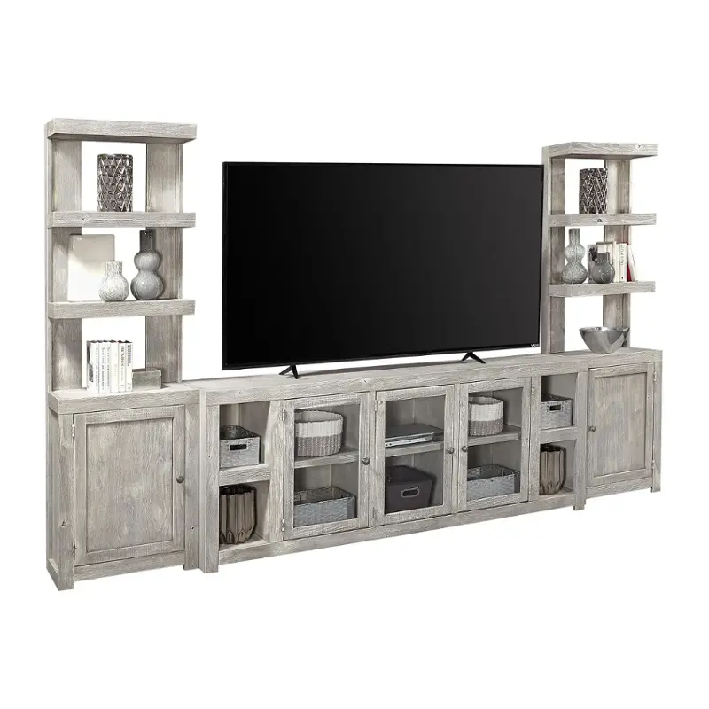 Wdy1104l-lim Aspen Home Furniture Avery Loft - Limestone Home Entertainment Furniture Entertainment Center