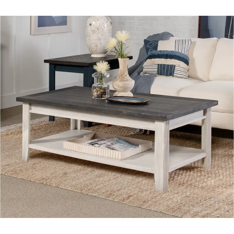 Wme910-dwt Aspen Home Furniture Eastport - Drifted White Living Room Furniture Cocktail Table
