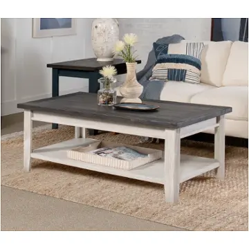 Wme910-dwt Aspen Home Furniture Eastport - Drifted White Living Room Furniture Cocktail Table