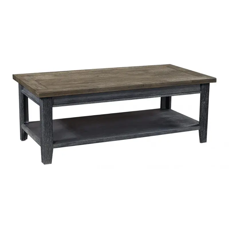 Wme910-dbk Aspen Home Furniture Eastport - Drifted Black Living Room Furniture Cocktail Table