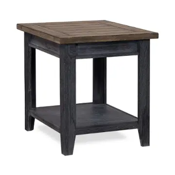 Wme914-dbk Aspen Home Furniture Eastport - Drifted Black Living Room Furniture End Table
