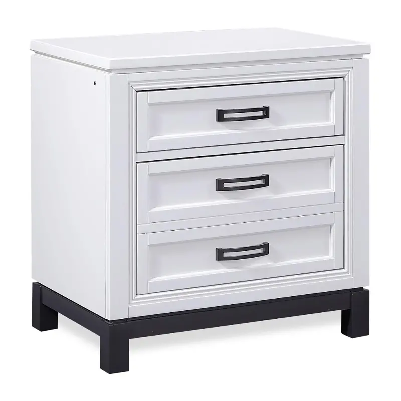 I32-450-wht Aspen Home Furniture Hyde Park - White Bedroom Furniture Nightstand