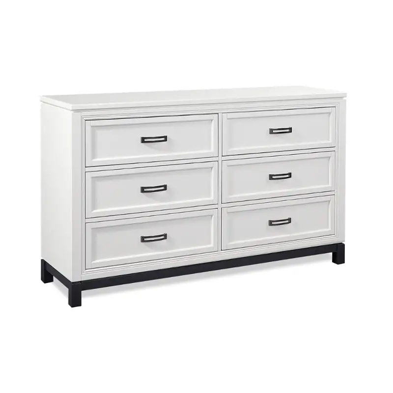 I32-453-wht Aspen Home Furniture Hyde Park - White Bedroom Furniture Dresser