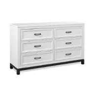 I32-453-wht Aspen Home Furniture Hyde Park - White Bedroom Furniture Dresser