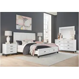 I32-495-wht-ck Aspen Home Furniture Hyde Park - White Bedroom Furniture Bed