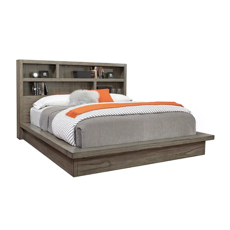 Iml-474-gry-ck Aspen Home Furniture Modern Loft Bedroom Furniture Bed