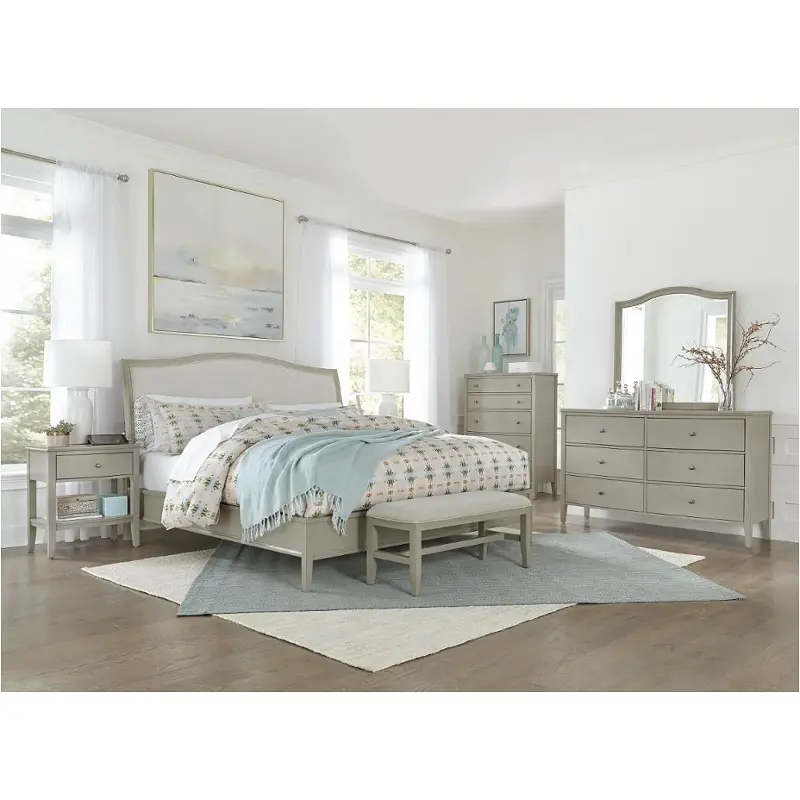 I218-422-shl Aspen Home Furniture Charlotte - Shale Bedroom Furniture Bed
