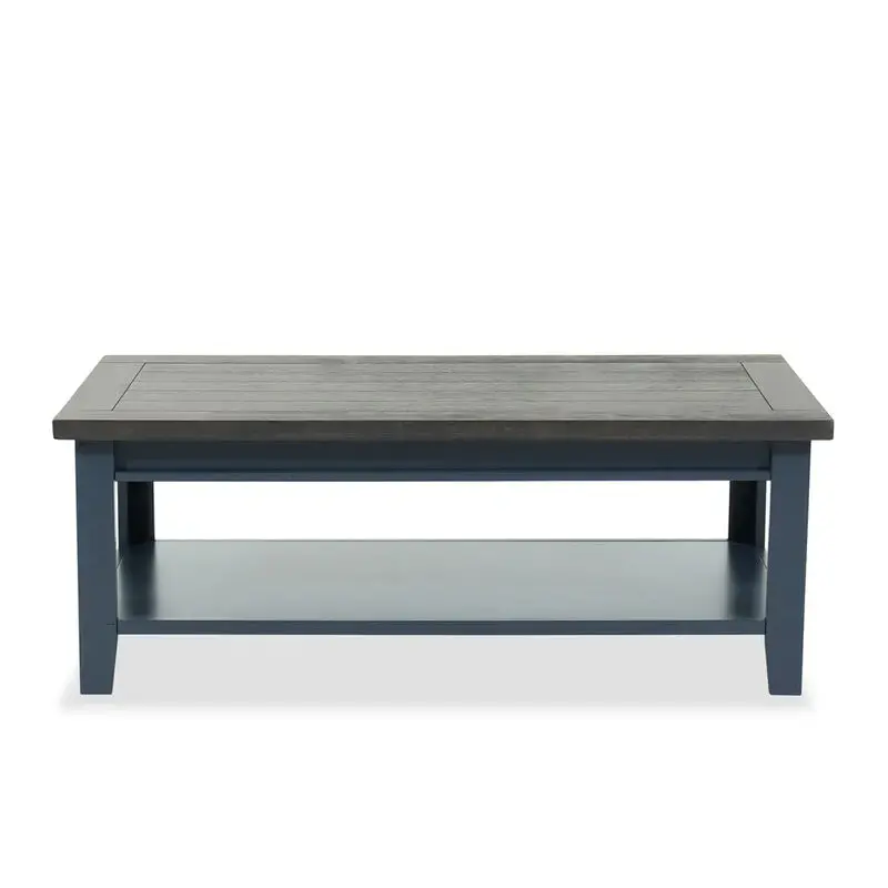 Me910-mbl Aspen Home Furniture Eastport - Malta Blue Living Room Furniture Cocktail Table