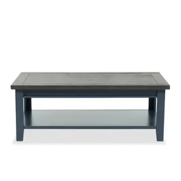 Me910-mbl Aspen Home Furniture Eastport - Malta Blue Living Room Furniture Cocktail Table