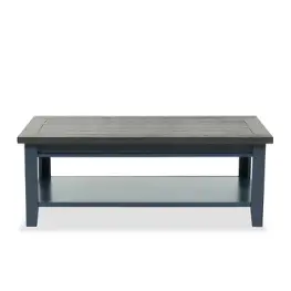 Me910-mbl Aspen Home Furniture Eastport - Malta Blue Living Room Furniture Cocktail Table