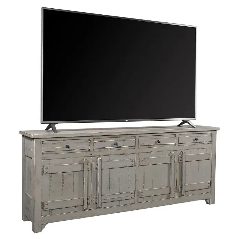 I358-284-wgy Aspen Home Furniture Reeds Farm - Weathered Grey Home Entertainment Furniture Tv Console