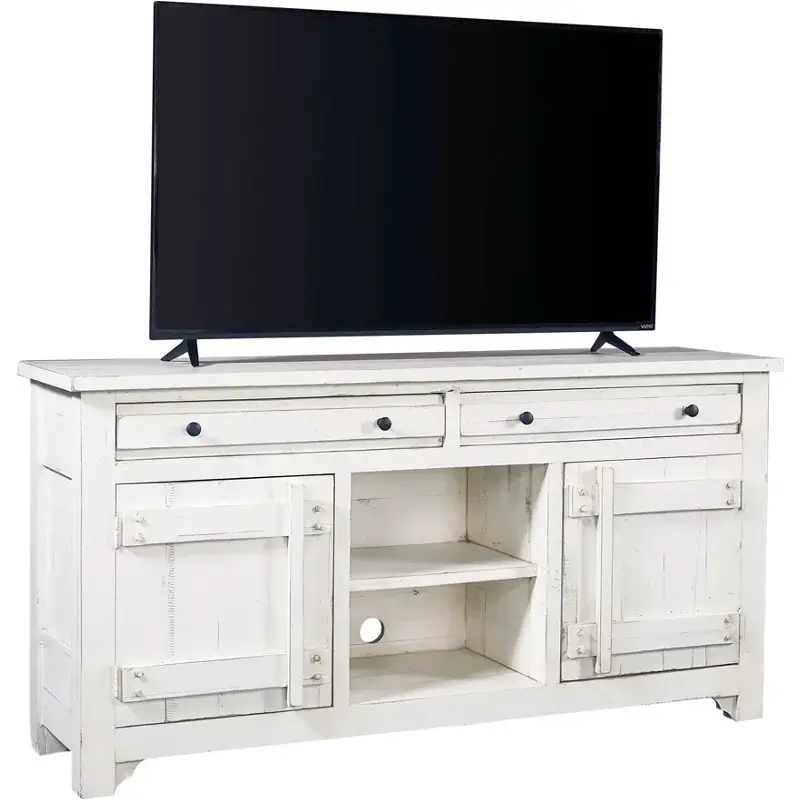 I358-264-wwt Aspen Home Furniture Reeds Farm - Weathered White Home Entertainment Furniture Tv Console