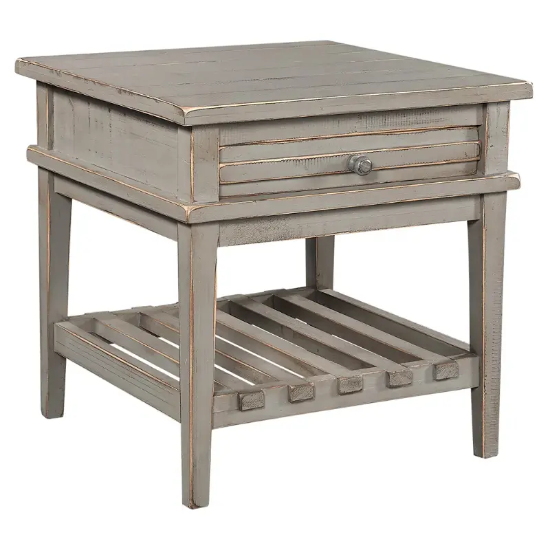 I3589140wgy Aspen Home Furniture End Table Weathered Grey