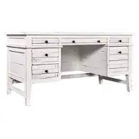 I358-371-wwt Aspen Home Furniture Reeds Farm - Weathered White Home Office Furniture Desk