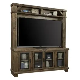 Wdo1250h-bdl Aspen Home Furniture Sawyer - Brindle Home Entertainment Furniture Entertainment Center