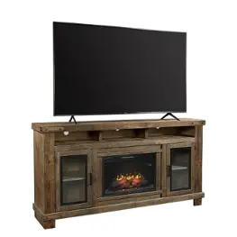 Wdo1952-bdl Aspen Home Furniture Sawyer - Brindle Home Entertainment Furniture Fireplace