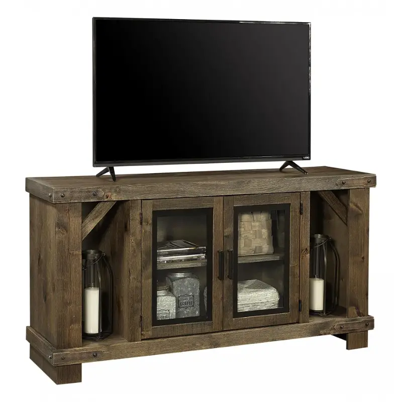 Wdo1240-bdl Aspen Home Furniture Sawyer - Brindle Home Entertainment Furniture Tv Console