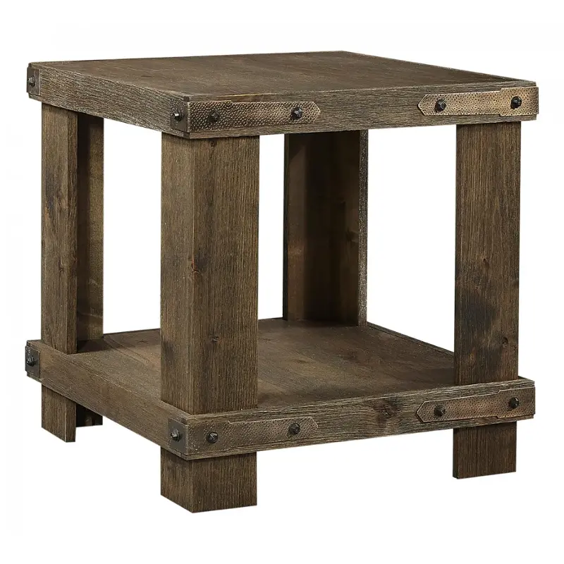 Wdo914-bdl Aspen Home Furniture Sawyer - Brindle Living Room Furniture End Table