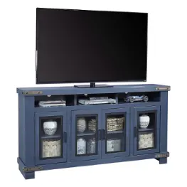 Mo1252-mbl Aspen Home Furniture Sawyer - Malta Blue Home Entertainment Furniture Tv Console