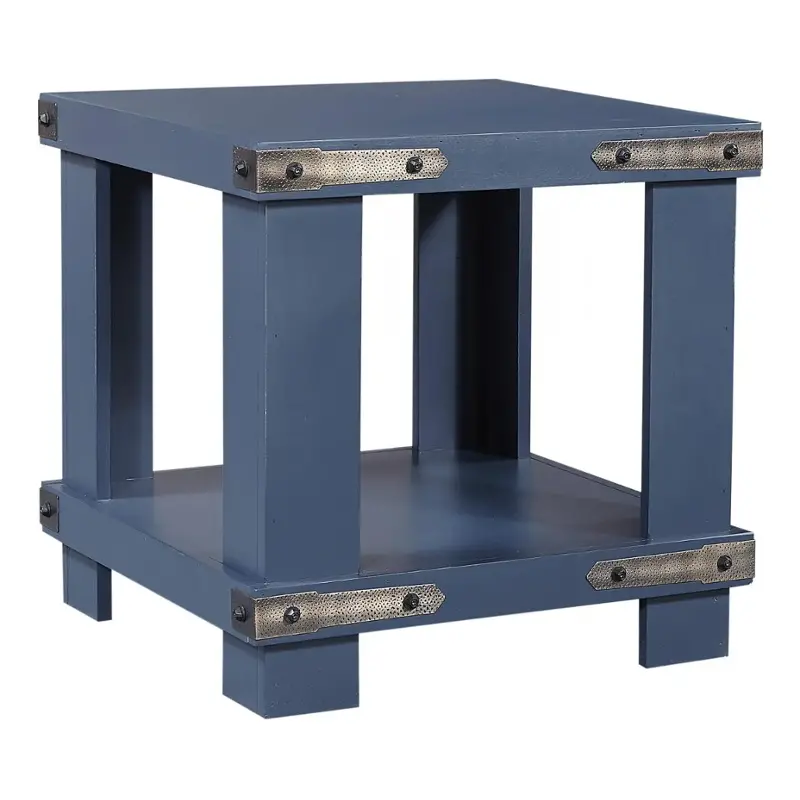 Mo914-mbl Aspen Home Furniture Sawyer - Malta Blue Living Room Furniture End Table