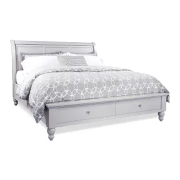 Icb-400-gry-kd-1-st Aspen Home Furniture Cambridge - Light Gray Paint Bedroom Furniture Bed
