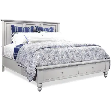 Icb-403d-gry Aspen Home Furniture Cambridge - Light Gray Paint Bedroom Furniture Bed