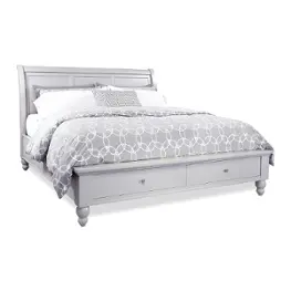 Icb-404-gry-kd-1-ck-st Aspen Home Furniture Cambridge - Light Gray Paint Bedroom Furniture Bed