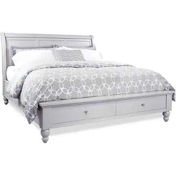 Icb-407d-gry Aspen Home Furniture Cambridge - Light Gray Paint Bedroom Furniture Bed