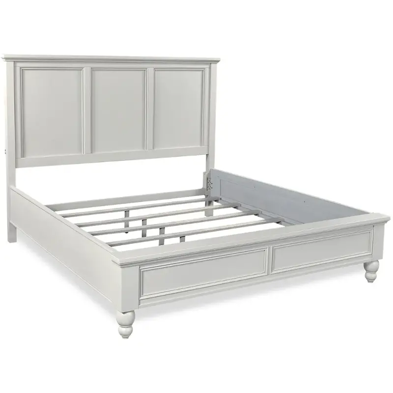 Icb-407-gry Aspen Home Furniture Cambridge - Light Gray Paint Bedroom Furniture Bed