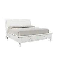 Icb-404-wht-kd-1-ck-st Aspen Home Furniture Cambridge - White Bedroom Furniture Bed