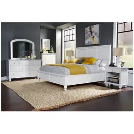Icb-495-wht-kd-1-ck Aspen Home Furniture Cambridge - White Bedroom Furniture Bed
