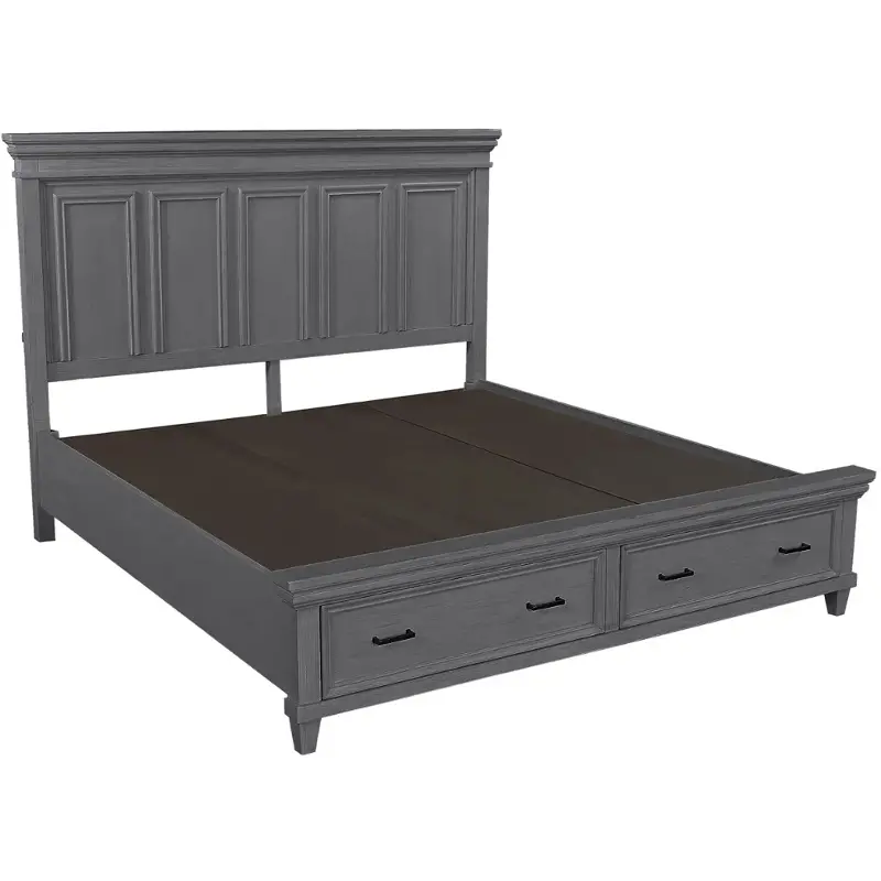 I248-415-407d-410 Aspen Home Furniture Caraway - Aged Slate Bedroom Furniture Bed