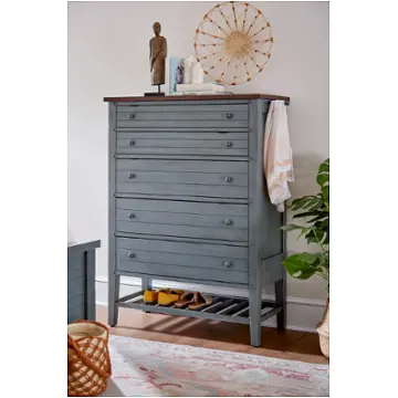 I629-456-den Aspen Home Furniture Pinebrook - Denim Bedroom Furniture Chest