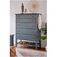 I629-456-den Aspen Home Furniture Pinebrook - Denim Bedroom Furniture Chest
